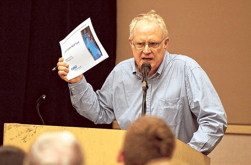 Tom Clements, the nonproliferation director at the Alliance for Nuclear Accountability, speaks about the proposed use of mixed oxide fuel (MOX) at Sequoyah and Browns Ferry nuclear plants.