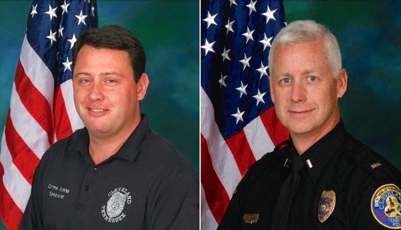 Officer Jeff Griggs and Lieutenant Steve Tyson