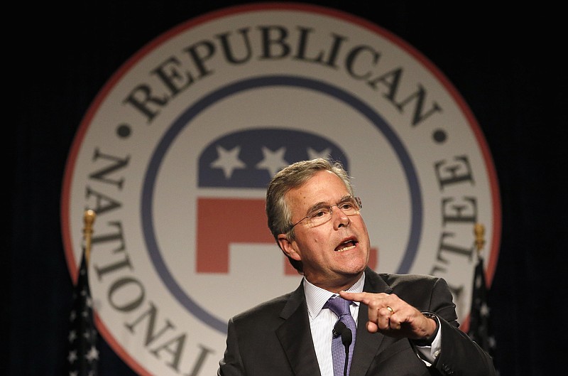 Former Florida Gov. Jeb Bush delivers the keynote address at the Republican National Committee spring meeting on May 14, 2015, in Scottsdale, Ariz. 