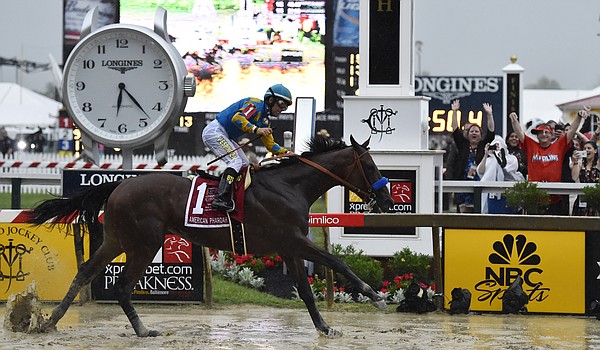 American Pharoah romps in Preakness Triple Crown try next