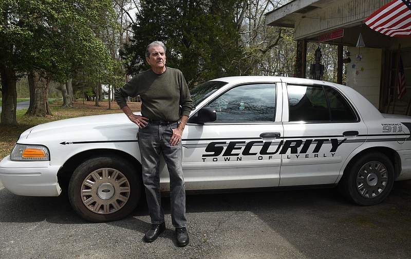 John Jones works as security officer for the town of in Lyerly, Ga., located south of Summerville, Ga.
