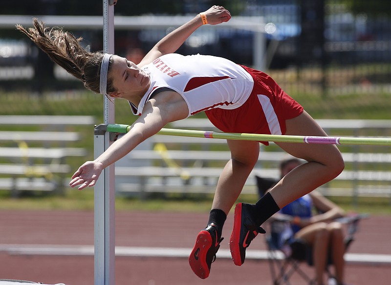 Baylor's Selena Popp competes in the Division II high jump during the Spring Fling track and field state championships in Murfreesboro in this May 22, 2014, file photo.