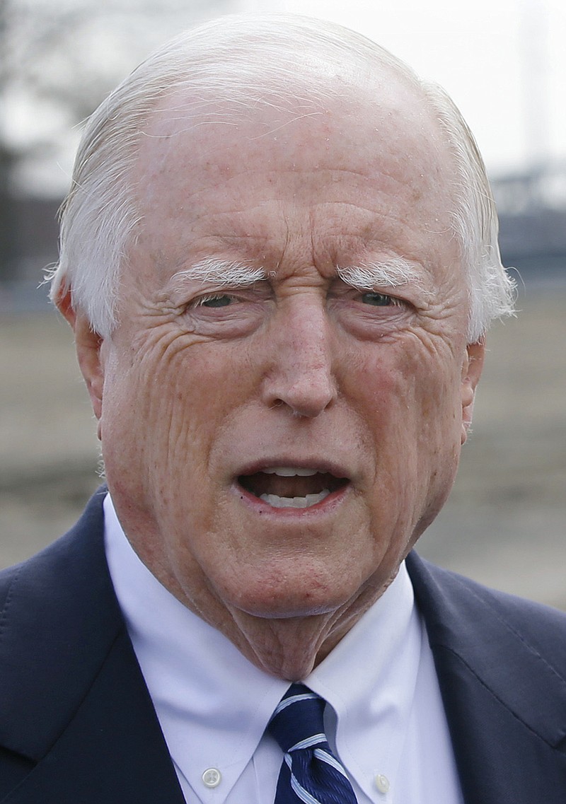 
              FILE - In this April 2, 2015, file photo, James Skeffington, principal owner and President of the PawSox Triple-A baseball team, speaks during a tour of a site for the team's proposed new stadium in Providence, R.I. Team spokeswoman Patti Doyle said Skeffington died Sunday night, May 17, 2015, while jogging in Barrington, R.I., where he lived. He was 73. (AP Photo/Stephan Savoia, File)
            