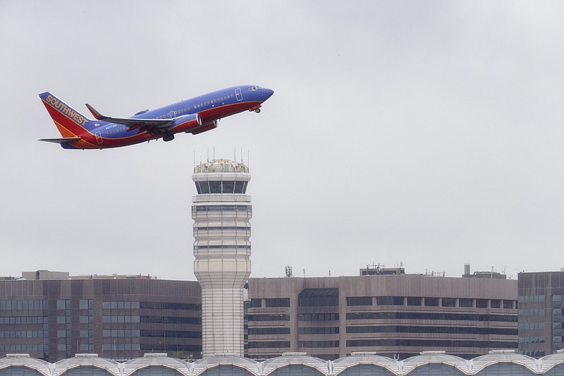 A Southwest Airlines jet takes off from Washington's Ronald Reagan National Airport in this 2014 file photo.