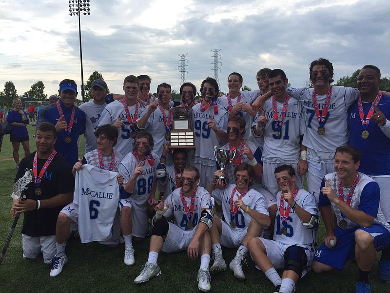 The McCallie lacrosse team defeated Memphis University School 13-11 on May 16.