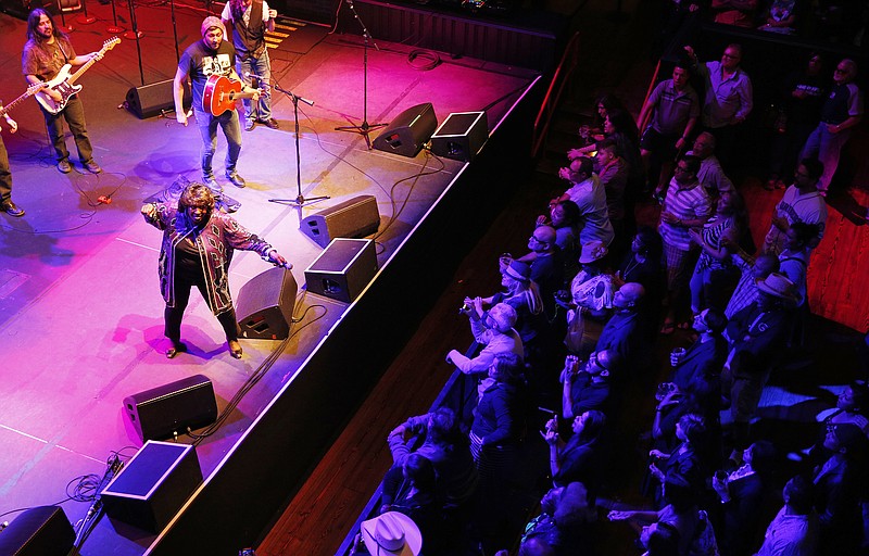 Shirley King, eldest daughter of B.B. King, performs on May 22, 2015, in Las Vegas. King hosted and performed at a free musical event at the Brooklyn Bowl.
