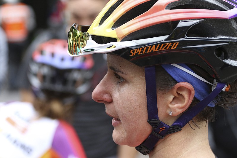 Megan Guarnier riding for Boels Solmans Cycling Team took the win on Monday May 25, 2015, during the 2015 Volkswagen USA Cycling Pro Road & Time Trial National Championships in Chattanooga.