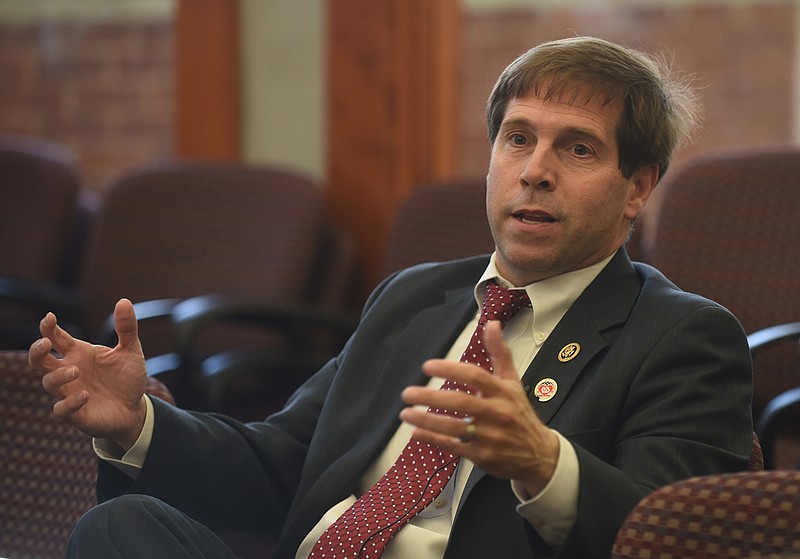 Rep. Chuck Fleischmann speaks at the Times Free Press in this file photo.