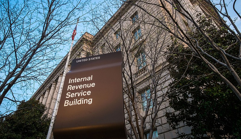 In this April 13, 2014, file photo, the Internal Revenue Service Headquarters (IRS) building is seen in Washington.