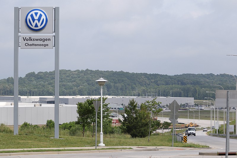 Construction continues on the new Volkswagen Chattanooga expansion on Tuesday, May 26, 2015.