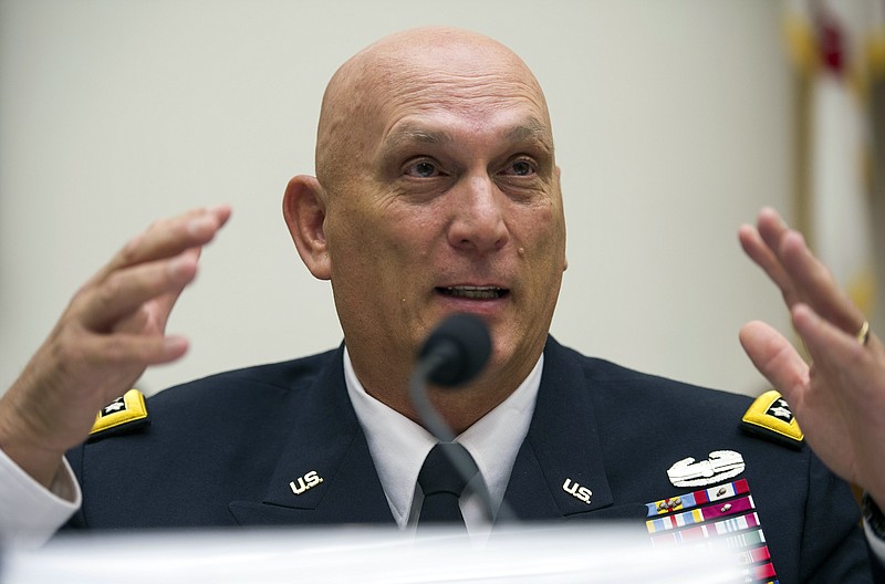 In this Sept. 18, 2013, file photo, Army Chief of Staff Gen. Ray Odierno testifies on Capitol Hill in Washington.