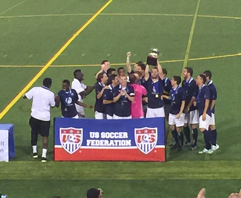 The Chattanooga Football Club defeats the Michigan Bucs 3-0 at Finley Stadium Saturday night to claim the title of best amateur soccer team in the U.S.