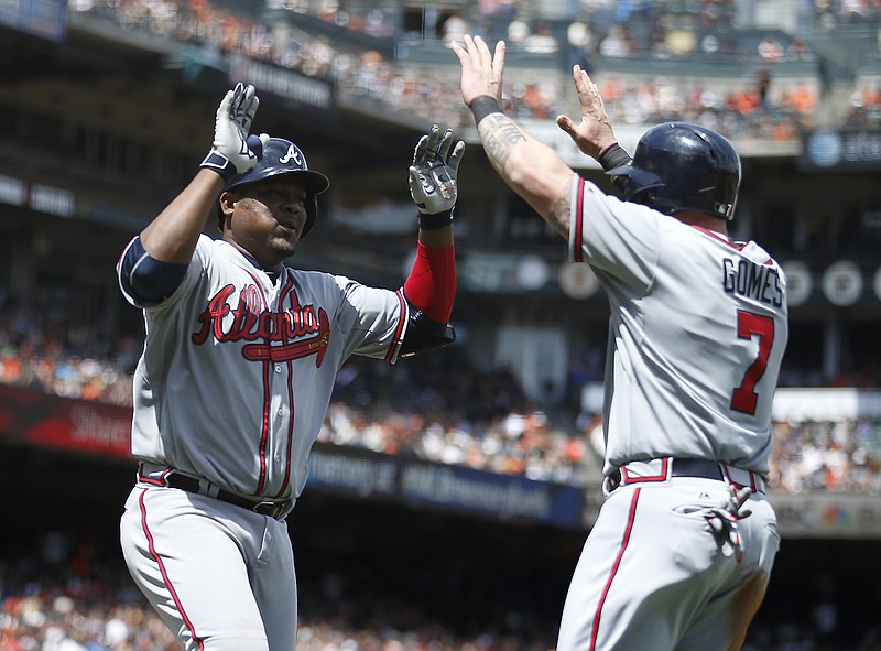 Braves score 4 in the 9th to stun Giants 7-5 | Chattanooga Times Free Press