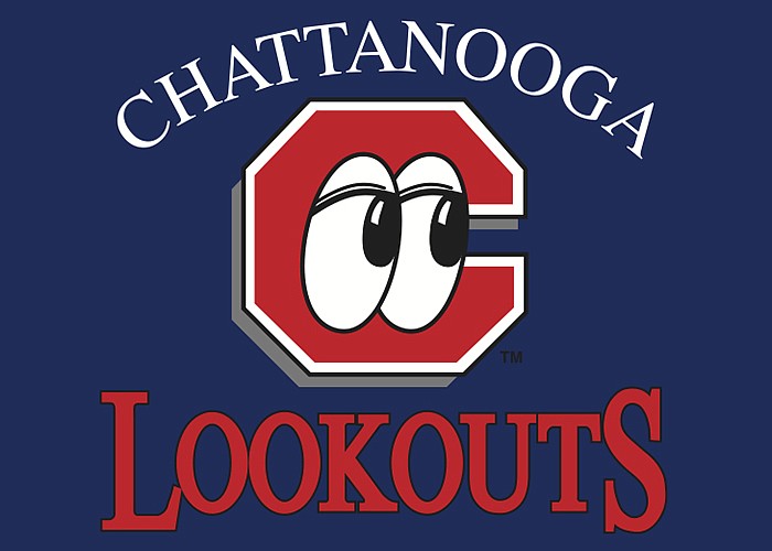 Chattanooga Lookouts logo, blue background