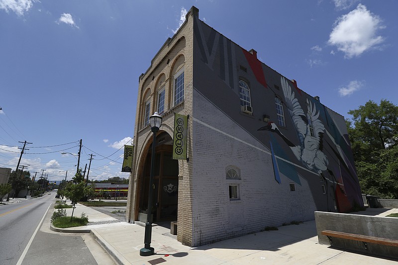 The former Glass Street Collective building in East Chattanooga has been condemned and is no longer inhabited.