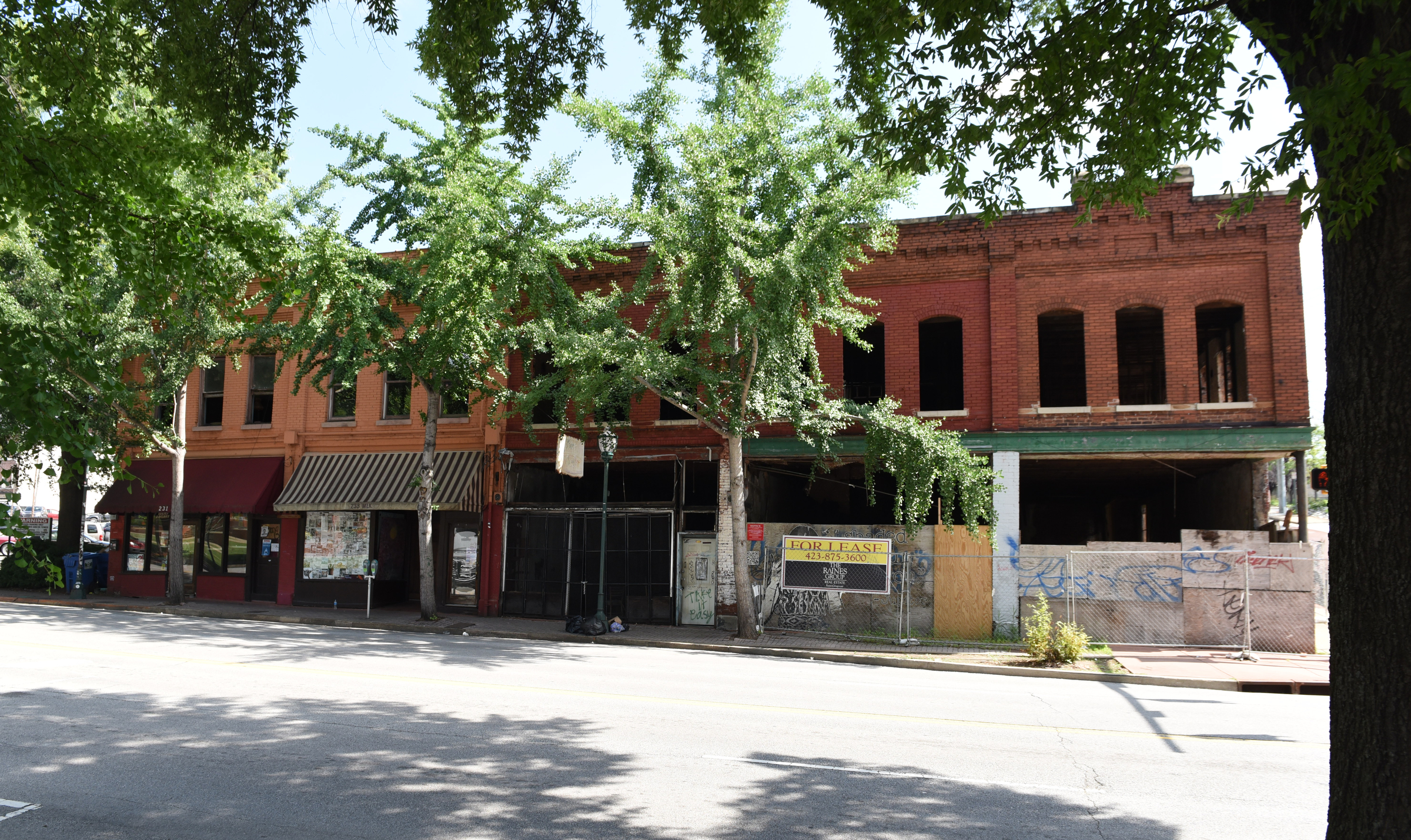 The building at M.L.King Boulevard and Houston Street is the object of a city grant proposal that would save the structures and breathe new life into the area.