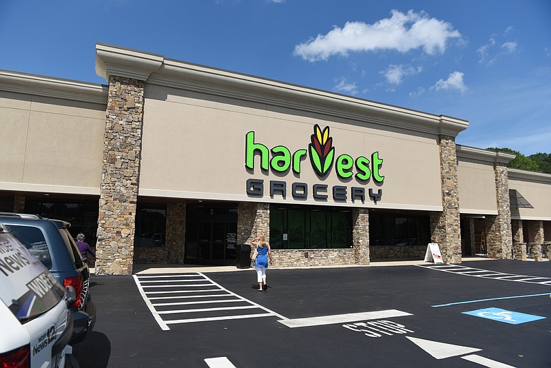 Staff photo by John Rawlston/Chattanooga Times Free Press
This June 2015 photo shows Harvest Grocery in Chattanooga, Tennessee a week before it's opening. The store, located on Hixson Pike just north of Northgate Mall, is going out of business and will have a final sale beginning May 16. 