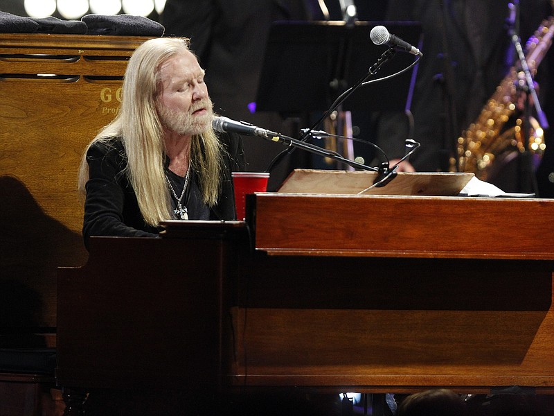 Gregg Allman performs at "All My Friends: Celebrating the Songs and Voice of Gregg Allman," in January 2014 in Atlanta's Fox Theatre. (Photo by Dan Harr/Invision/AP)