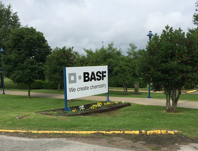 Contributed PhotoBASF keeps it simple with signage that explains the company's mission and attitude.
