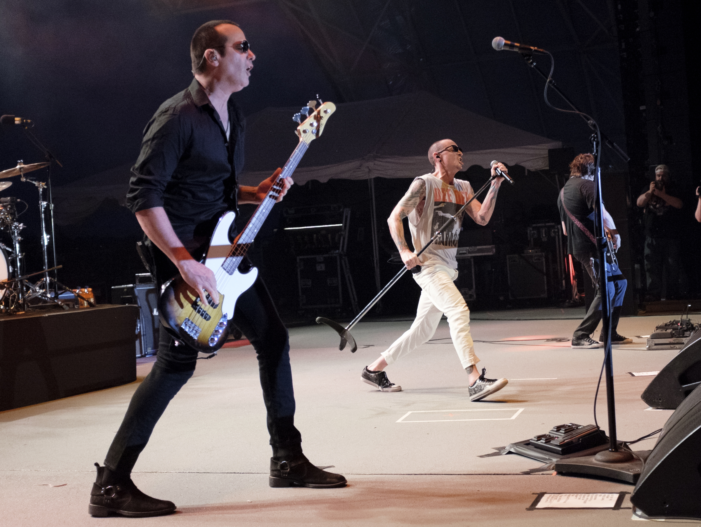 Headliner Stone Temple Pilots perform during the final day of the Riverbend Festival on Saturday, June 13, 2015, in Chattanooga, Tenn.