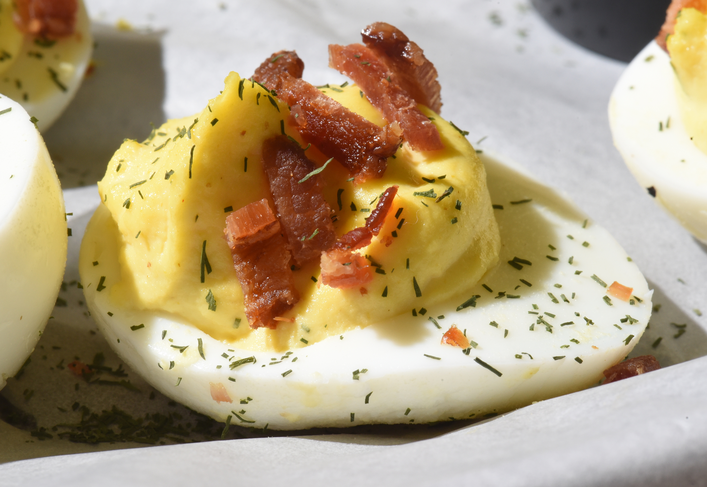 Staff photo by John Rawlston/Chattanooga Times Free Press
Deviled eggs are on the menu of appetizer options at the Brewhaus, photographed Thursday, June 11, 2015, in Chattanooga, Tenn.