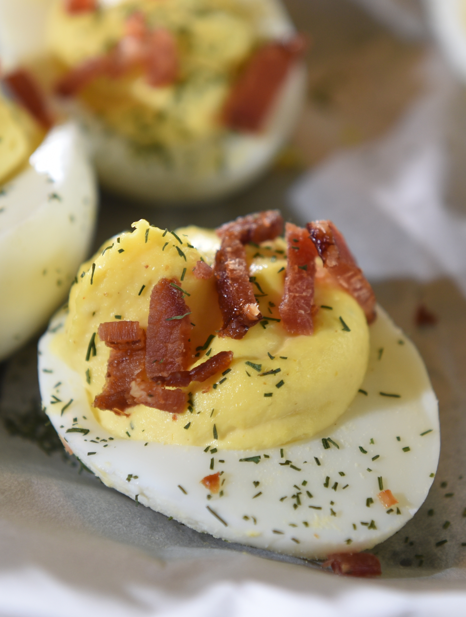 Staff photo by John Rawlston/Chattanooga Times Free Press
Deviled eggs are on the menu of appetizer options at the Brewhaus, photographed Thursday, June 11, 2015, in Chattanooga, Tenn.