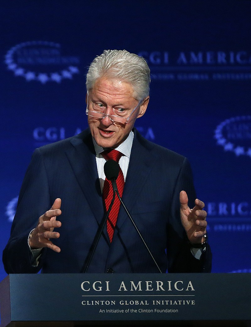 Former U.S. President Bill Clinton speaks last week to participants in the annual gathering of the Clinton Global Initiative America, which is a part of The Clinton Foundation in Denver.