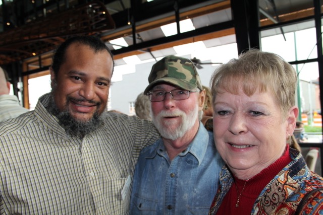 Isaac Duncan III, Mike and Marge Corrigan, from left.