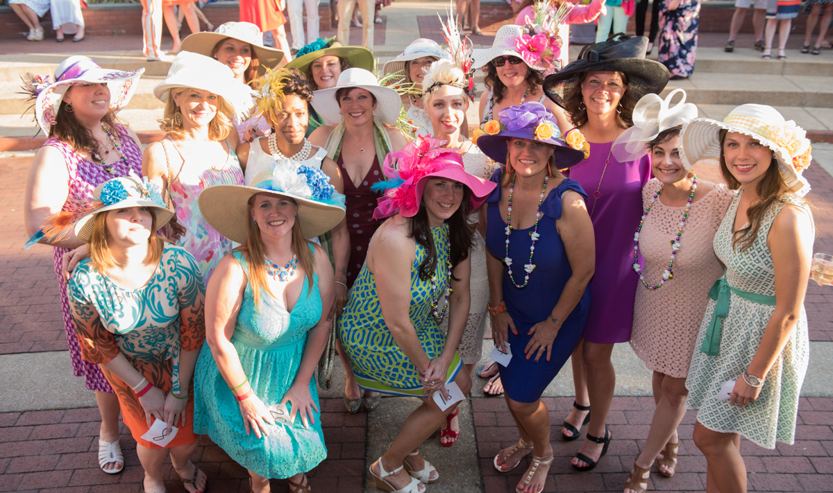 Contestants in the Grand Hat Contest.
