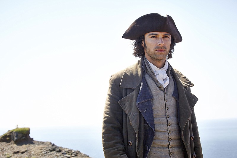 
              This photo provided by Masterpiece shows Aidan Turner as Ross Poldark in the Masterpiece series, "Poldark." The show premieres Sunday, June 21, 2015, at 9 p.m. EST on Masterpiece on PBS.  (Robert Viglasky/Mammoth Screen for Masterpiece, PBS via AP)
            