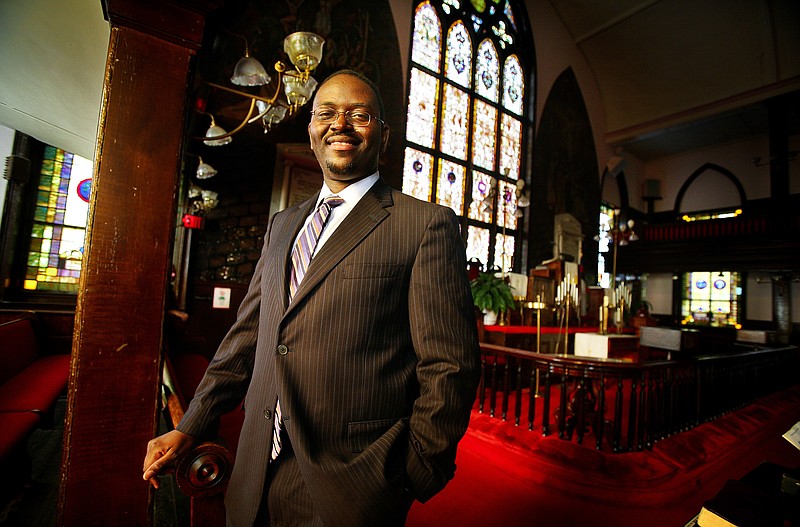 This 2010 photo shows the Rev. Clementa Pinckney at Emanuel AME Church in Charleston, S.C. Pinckney, a Ridgeland Democrat and pastor at Mother Emanuel AME Church, died Wednesday, June 17, 2015, in the mass shooting at the church.
            