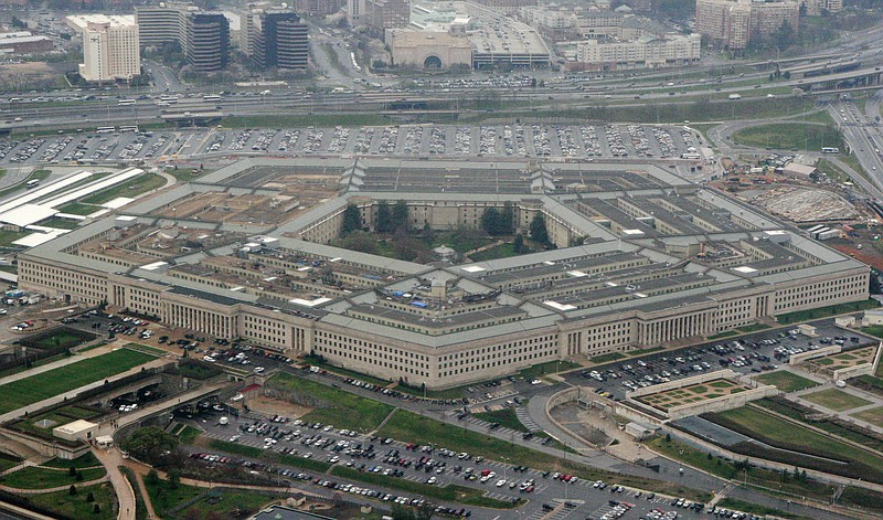 
              FILE - This March 27, 2008, file photo, shows the Pentagon in Washington. Ali Awni al-Harzi, an Islamic State operative suspected of involvement in the 2012 attack on the U.S. diplomatic outpost in Benghazi, Libya, has been killed in a U.S. airstrike in Iraq, the Pentagon said Monday, June 22, 2015. (AP Photo/Charles Dharapak, File)
            