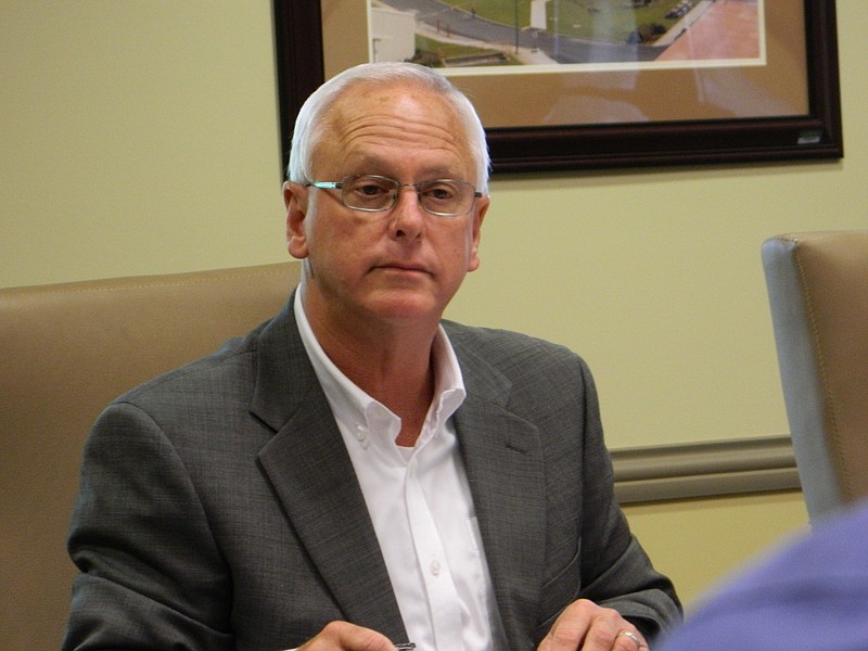 Photo by Paul Leach Cleveland Utilities President and CEO Ken Webb discusses concerns with utility board members.