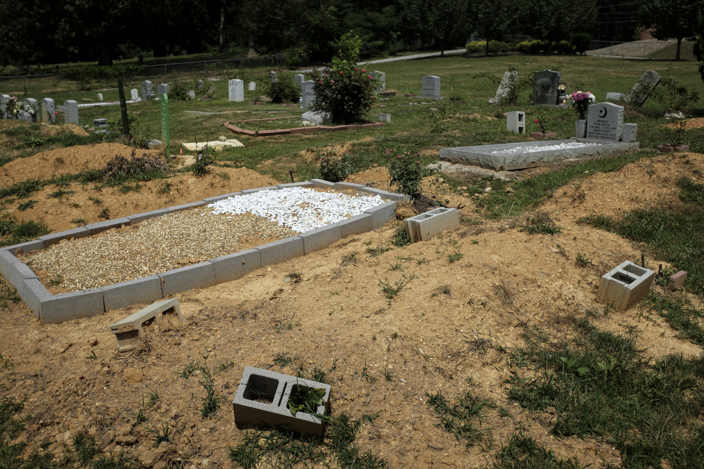 Staff photo by Doug Strickland
The grave site of Ali Ali, a UTC student who died in January under strange circumstances, is seen still without a headstone Tuesday, June 23, 2015, in Chattanooga, Tenn.