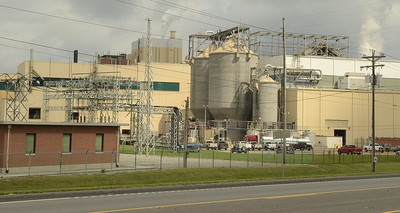 A portion of the Resolute Forest Products pulp and paper mill in Calhoun, Tenn., is shown. Staff file photo by John Rawlston