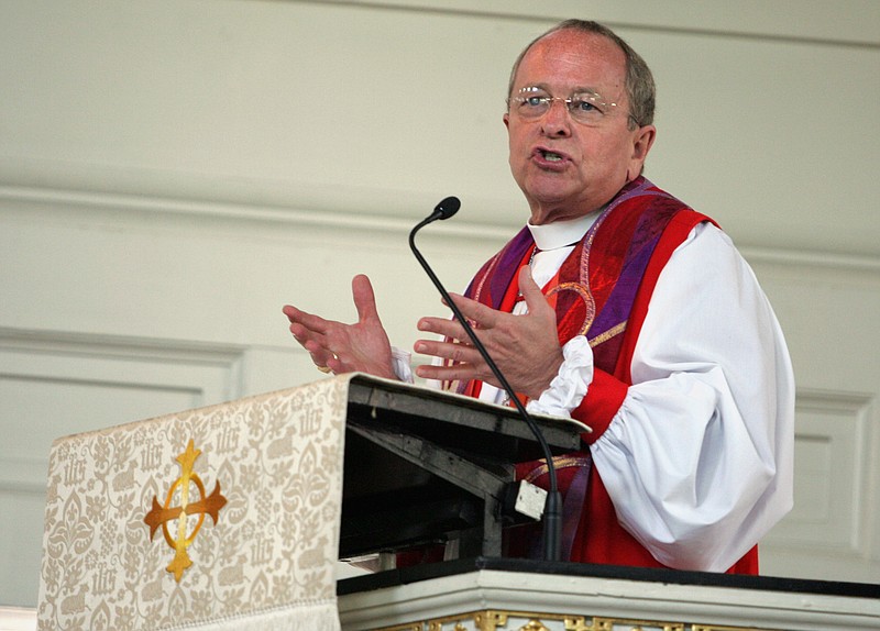 Bishop Gene Robinson addresses the congregation at Christ Church in Philadelphia in this 2005, file photo.