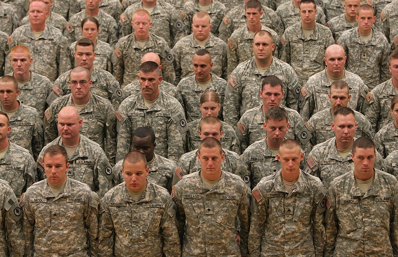 100 soldiers from the Tennessee Army National Guard's 252nd Military Police Company.
