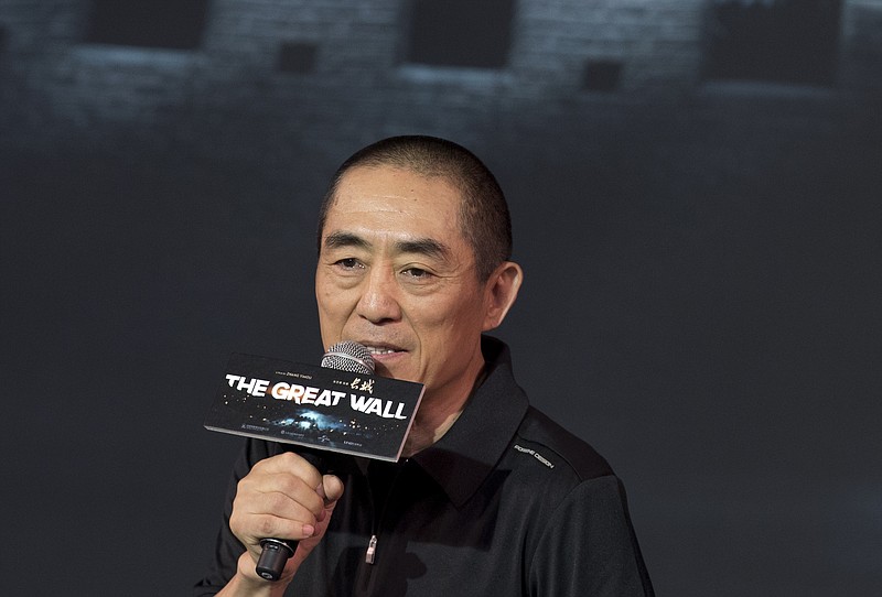 
              Movie director Zhang Yimou speaks at a press conference of his latest movie “The Great Wall” held at a hotel in Beijing, China, Thursday, July 2, 2015. (AP Photo/Andy Wong)
            