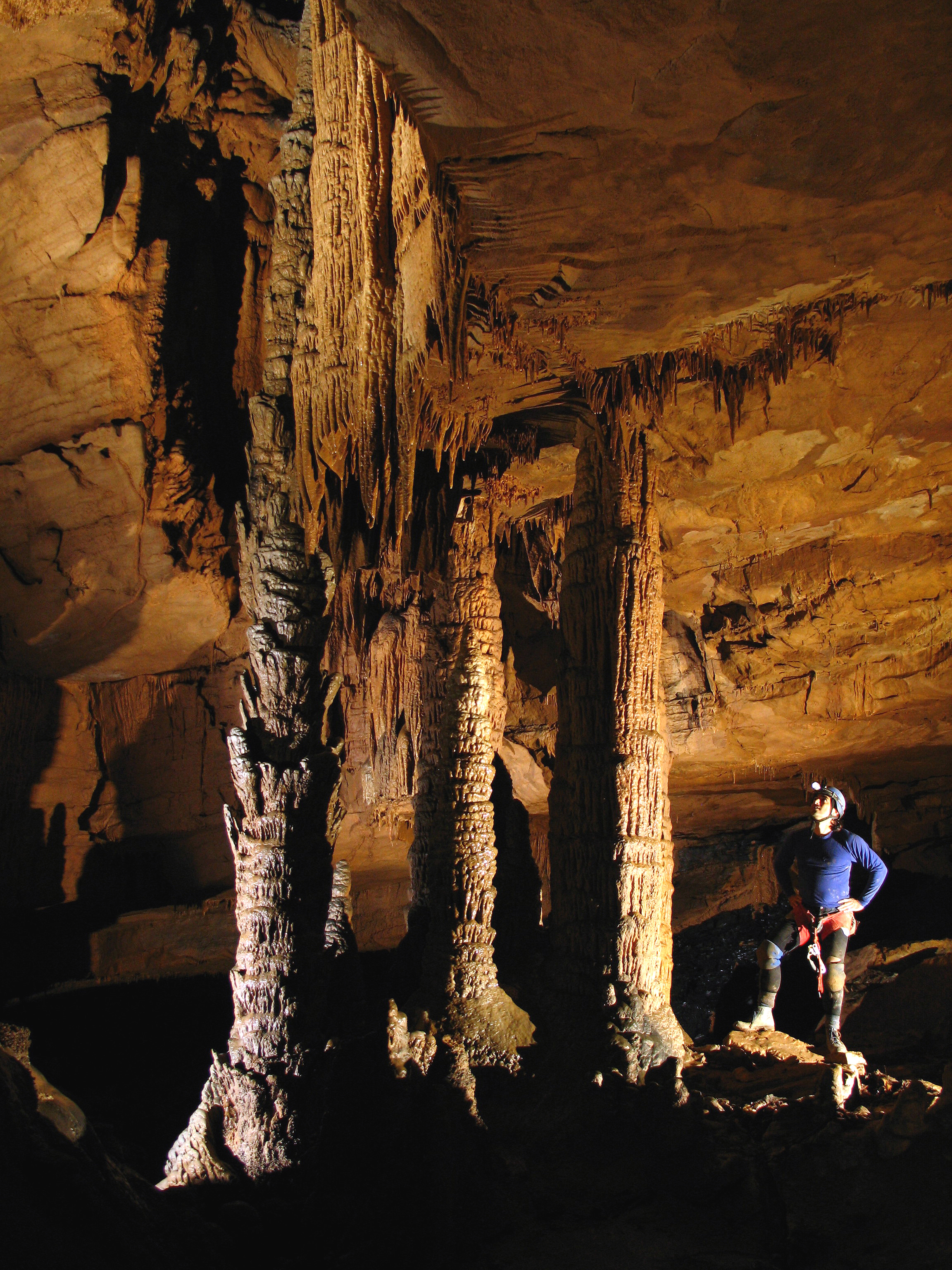 byers cave, dade county, georgia, big room formation area, brent aulenbach 1