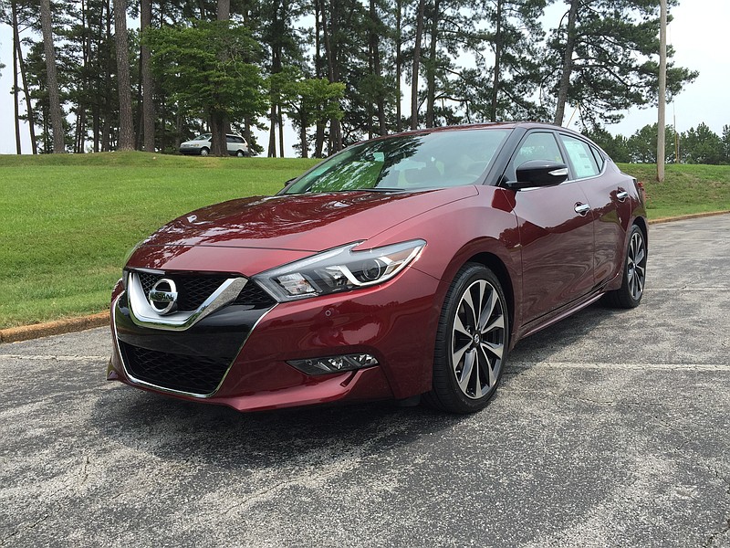 This edition of the Nissan Maxima has a sleek appearance. 