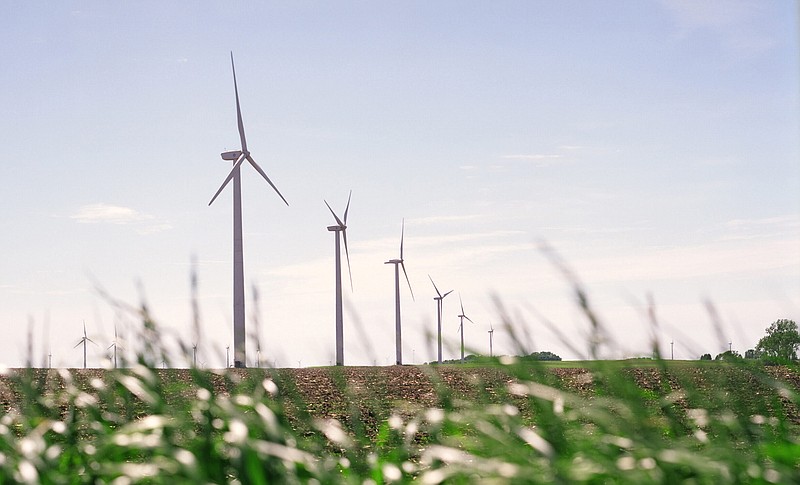 Wind turbines are shown in this file photo.