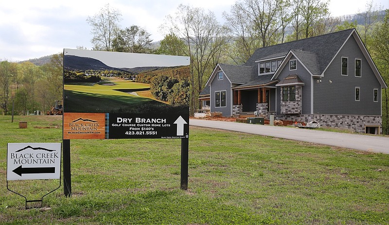 New houses under development in the Black Creek Mountain community are shown in this 2014 photo.