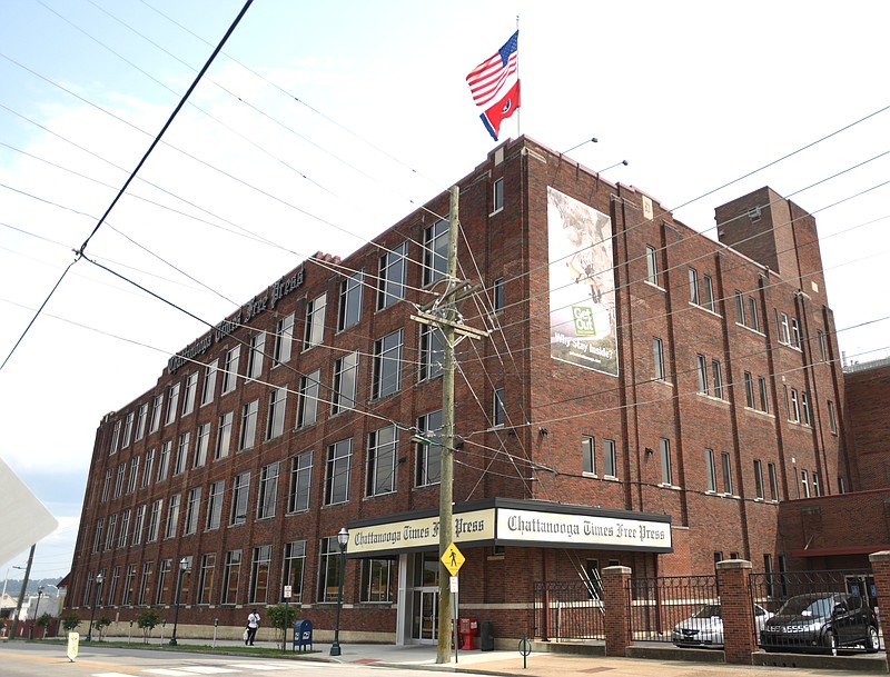 The Chattanooga Times Free Press building is located at 400 East 11th Street.