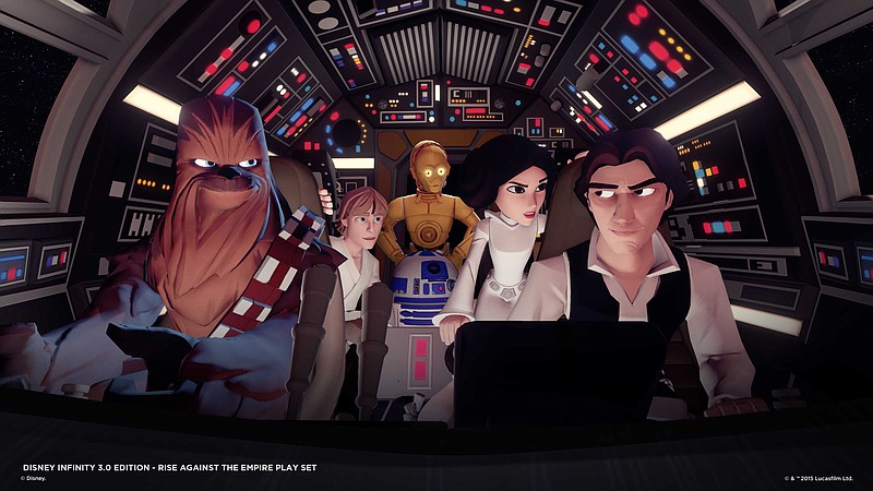 "Disney Infinity 3.0" will include play sets drawn from the original and prequel trilogies of "Star Wars" films.