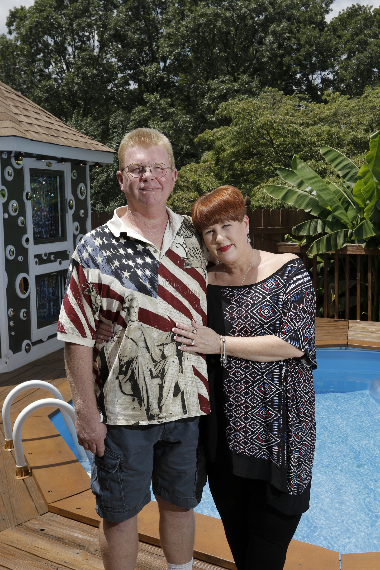 Larry and Shannon Bennett said that maintenance on their smaller pool — mostly chemicals — is about $30 a month.