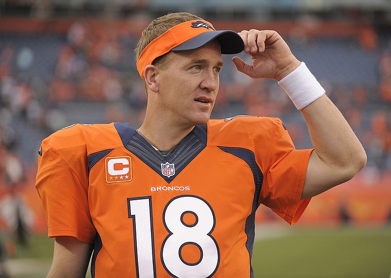 Denver Broncos quarterback Peyton Manning is seen in this file photo.