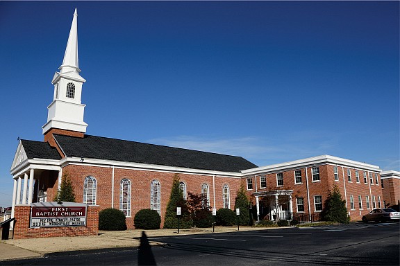 Ringgold First Baptist's current sanctuary was built in 1957. It sits to the left of where the original brick church was built in the center of town.