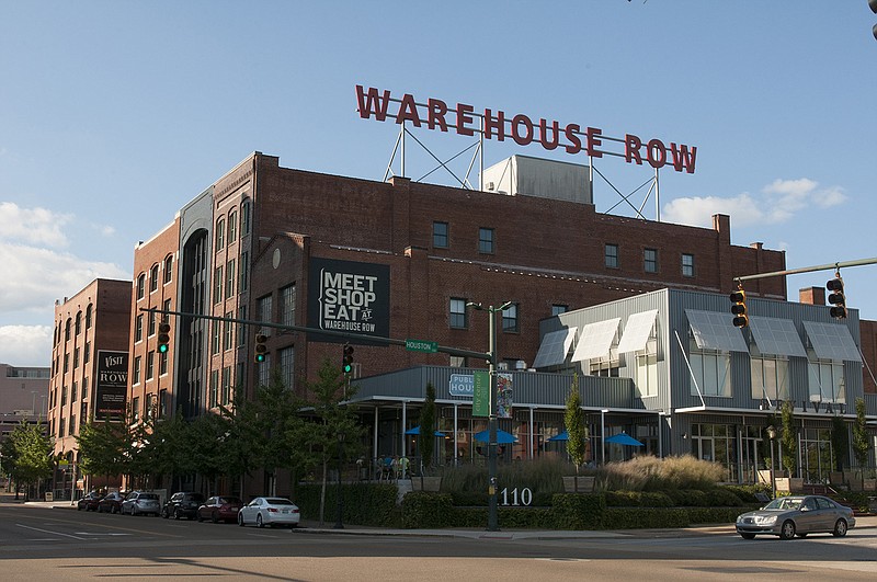 Warehouse Row is located on Market Street in Chattanooga, Tn..