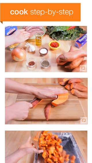 › What you get: Although most cooking apps offer instructions in a static form,