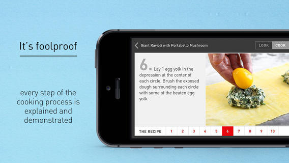 › What you get: The brainchild of Israeli celebrity chef Meir Adoni, "Look & Cook" bills itself as "the most gorgeous cooking app." Each of the 50-odd recipes is presented via an elegantly simple interface of swipeable cards packed with photos and beginning with an overview of the dish and its ingredients (the "look") followed by a step-by-step list of instructions (the "cook"). A the end of each recipe, a "tools" section offers links to purchase the equipment the chef recommends for preparing the dish.› Price: Free (Android/iOS)› In-app purchases: None